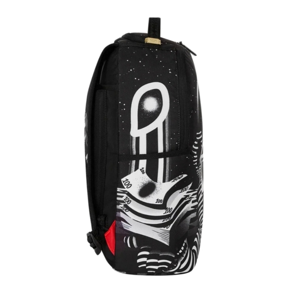 Factory Sealed Sprayground Black White on the Flipside Shark Backpack - Picture 3 of 14